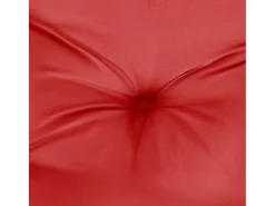 Clicnbuy Cojines para palets 2 unidades tela Rojo
