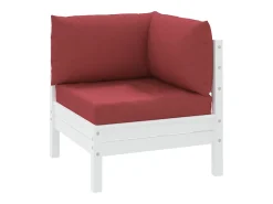 Clicnbuy Cojines para palets 3 unidades tela Oxford tinto Rojo