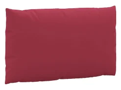 Clicnbuy Cojines para palets 3 unidades tela Oxford tinto Rojo