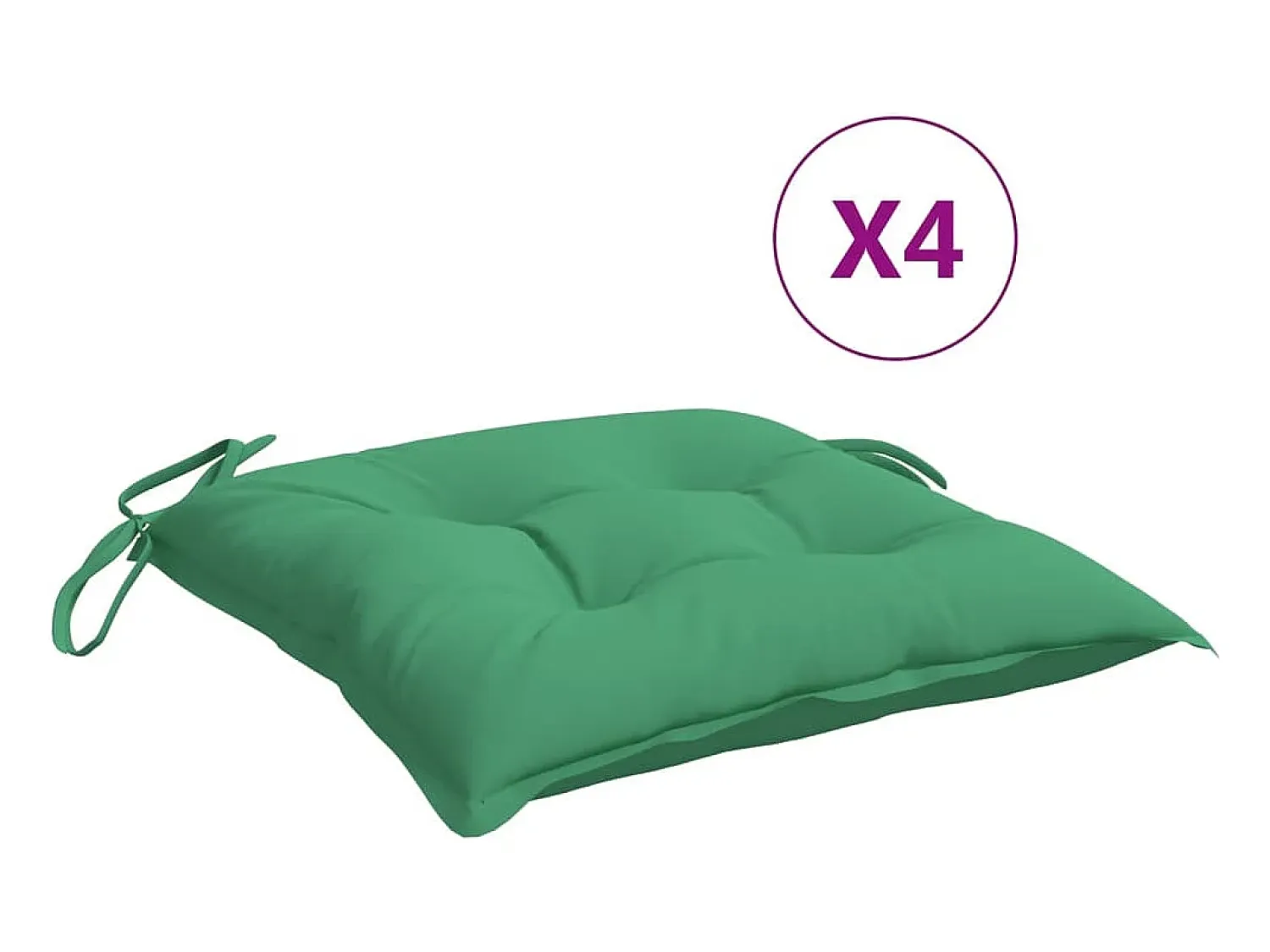Best Cojines para palets 4 unidades tela Oxford 50x50x7 cm ES659896 Verde