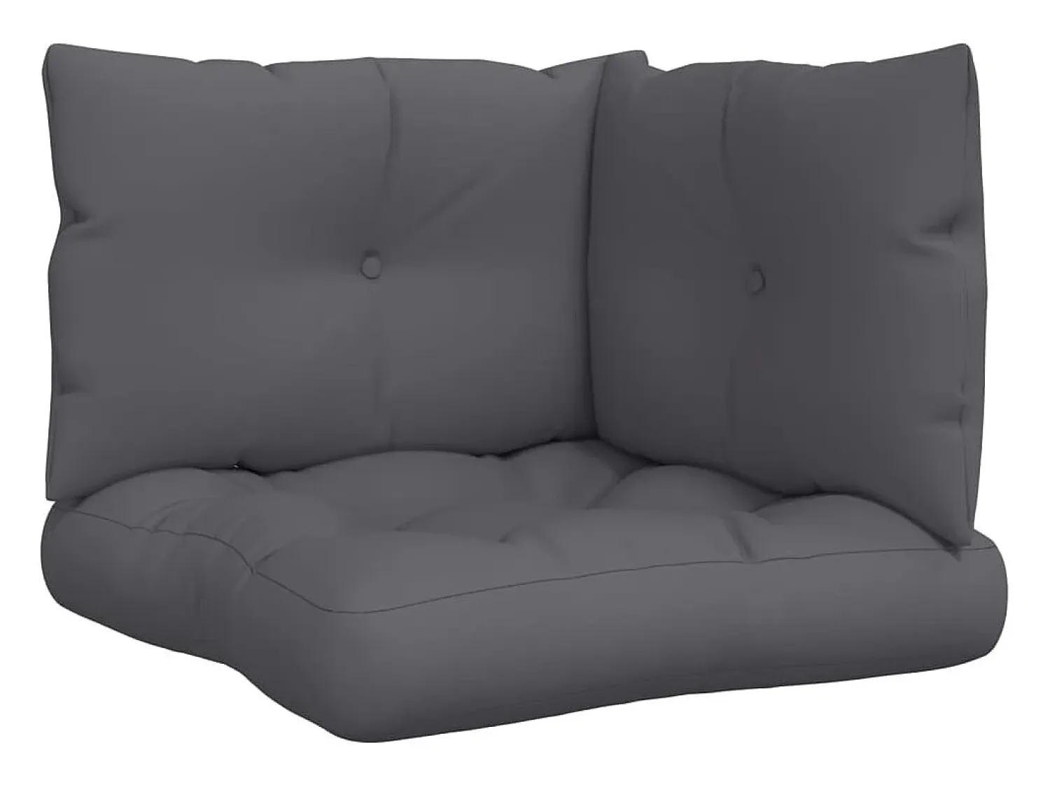 Sale Clicnbuy Cojines para paletss 3 unidades tela Gris antracita