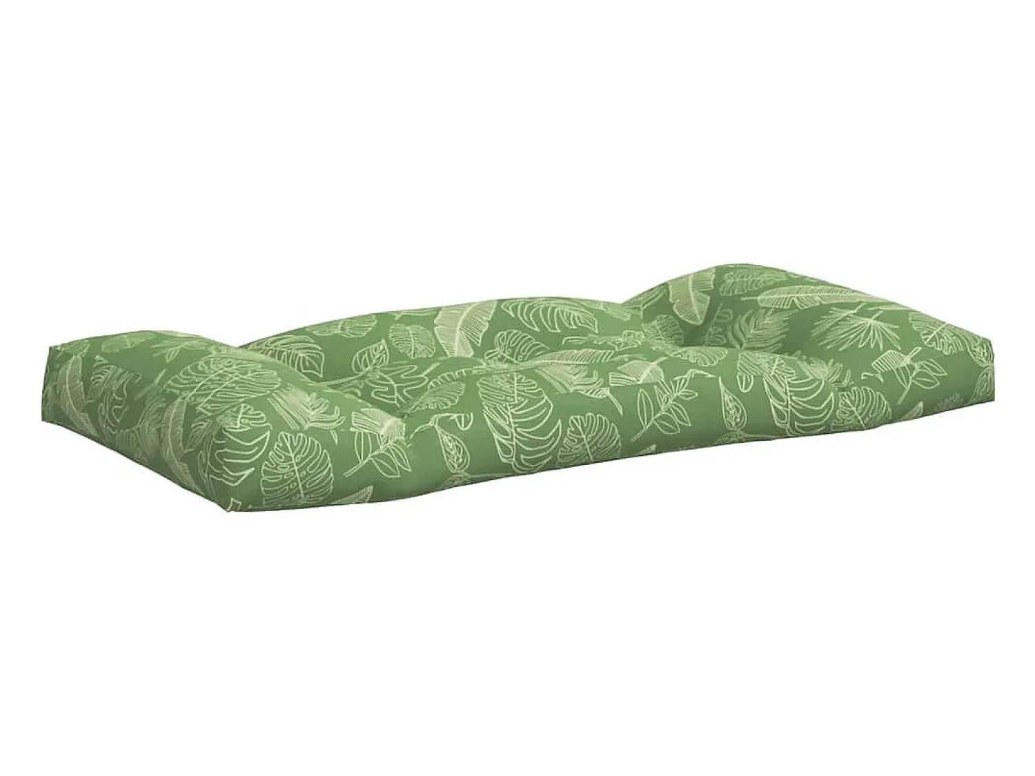 Clearance Clicnbuy Cojines para palés 3 piezas tela Oxford estampado de hojas Verde