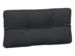 Cojines para palés 7 piezas tela negro