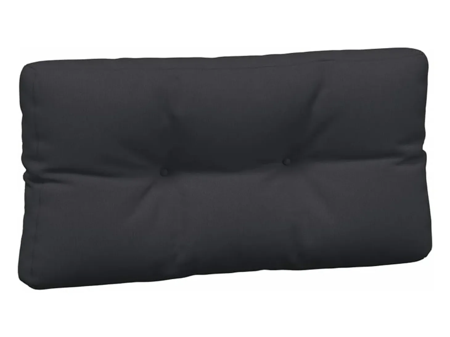 Cojines para palés 7 piezas tela negro