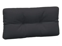 Cojines para palés 7 piezas tela negro