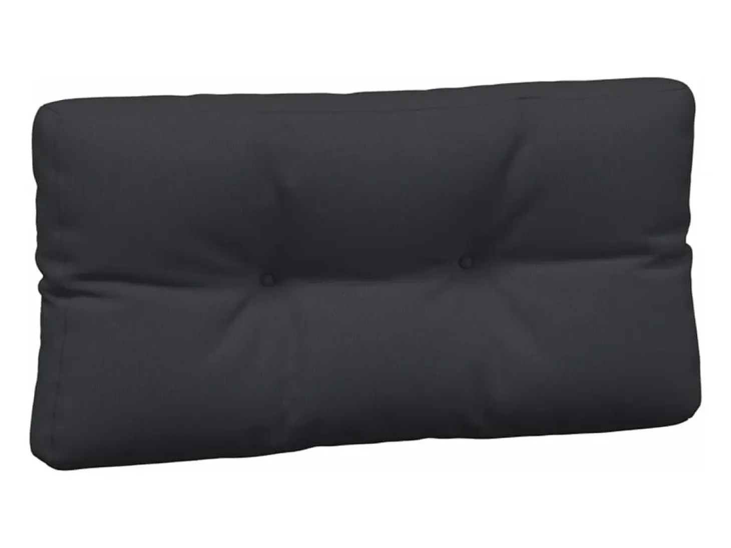 Cojines para palés 7 piezas tela negro