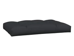 Cojines para palés 7 piezas tela negro
