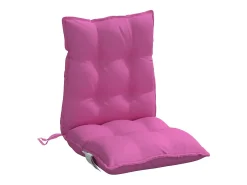 Cojines para silla con respaldo bajo 6 unidades tela Oxford rosa