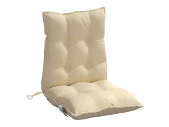 Clicnbuy Ropa De Casa^Cojines para silla con respaldo bajo 6 unidades tela Oxford Beige
