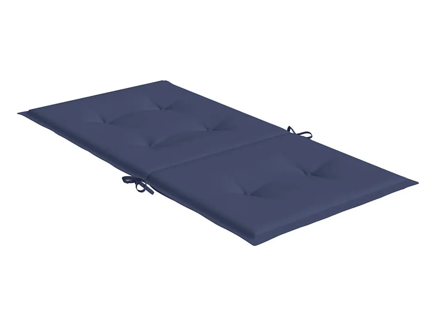Cojines para silla con respaldo bajo 6 unidades tela azul marino