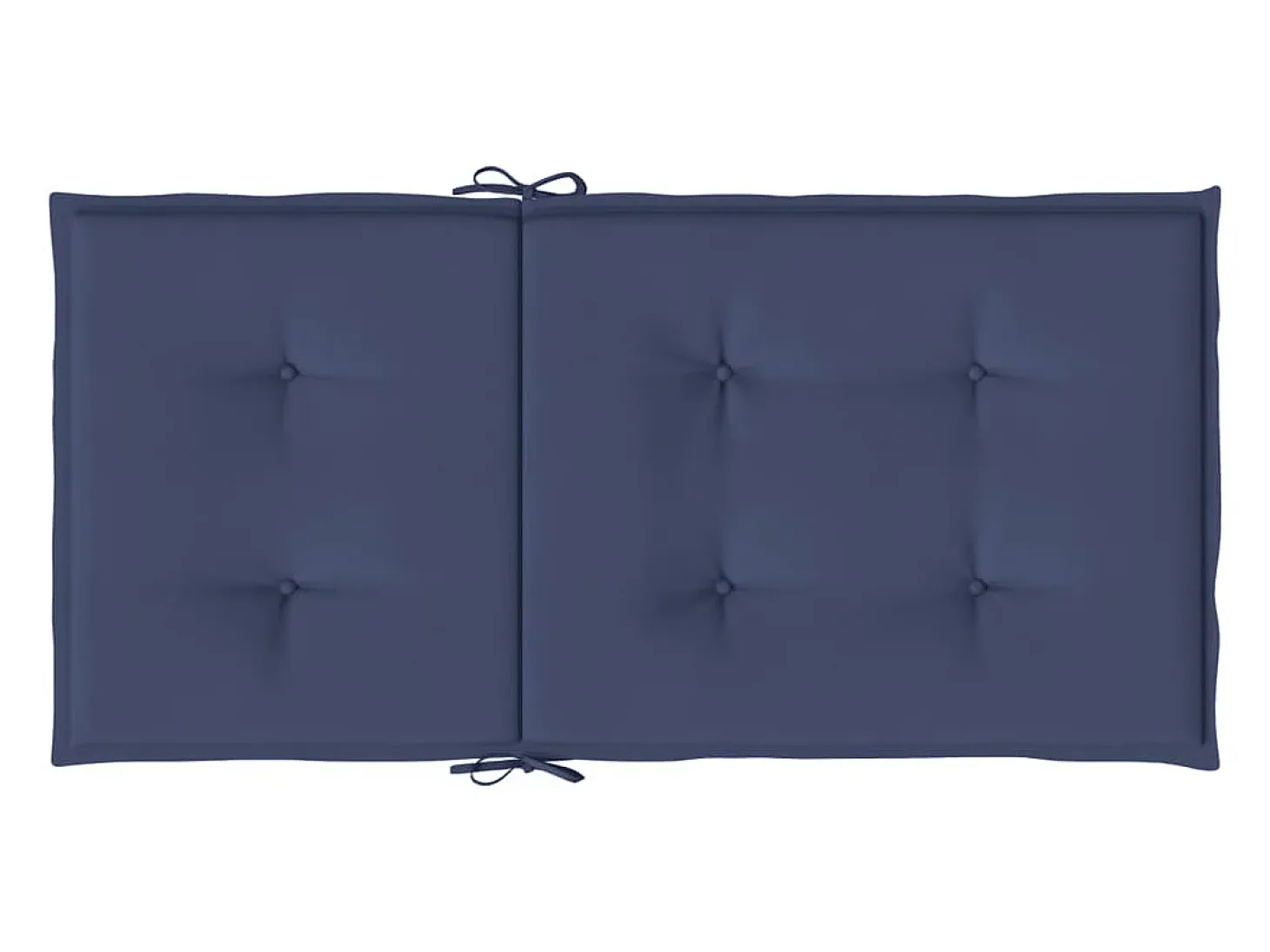 Cojines para silla con respaldo bajo 6 unidades tela azul marino