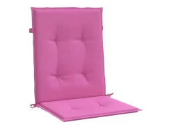 Cojines para silla con respaldo bajo 6 unidades tela rosa