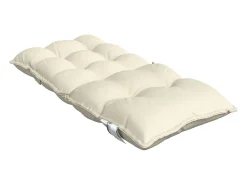 Clicnbuy Ropa De Casa^Cojines para silla con respaldo bajo 4 unidades tela Oxford Crema