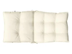 Clicnbuy Ropa De Casa^Cojines para silla con respaldo bajo 4 unidades tela Oxford Crema