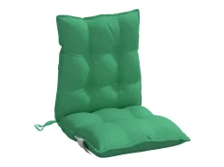 Cojines para silla con respaldo bajo 4 unidades tela Oxford verde