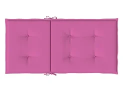 Clicnbuy Ropa De Casa^Cojines para silla con respaldo bajo 2 unidades tela Rosa