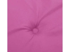 Clicnbuy Ropa De Casa^Cojines para silla con respaldo bajo 2 unidades tela Rosa