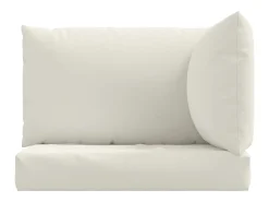 Cojines para sofá de palets 3 unidades tela crema melange