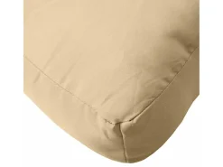 Clicnbuy Ropa De Casa^Cojines para sofá de palets 3 unidades tela melange Beige
