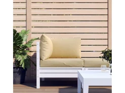 Clicnbuy Ropa De Casa^Cojines para sofá de palets 3 unidades tela melange Beige