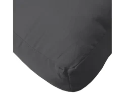 Clicnbuy Ropa De Casa^Cojines para sofá de palets 2 unidades tela melange Gris antracita
