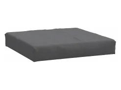 Clicnbuy Ropa De Casa^Cojines para sofá de palets 2 unidades tela melange Gris antracita