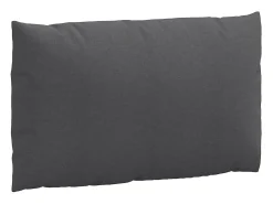 Clicnbuy Ropa De Casa^Cojines para sofá de palets 2 unidades tela melange Gris antracita