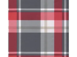 Cojines para sofá de palets 5 unidades tela a cuadros rojos
