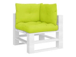 Clicnbuy Ropa De Casa^Cojines para sofá de palets 3 unidades tela claro Verde