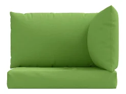 Clicnbuy Ropa De Casa^Cojines para sofá de palets 3 unidades tela melange Verde