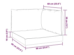Clicnbuy Ropa De Casa^Cojines para sofá de palets 3 unidades tela melange Verde
