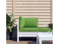 Clicnbuy Ropa De Casa^Cojines para sofá de palets 3 unidades tela melange Verde