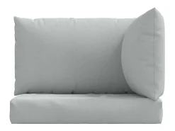 Cojines para sofá de palets 3 unidades tela gris claro melange