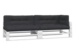 Online Clicnbuy Cojines para sofá de palets 5 unidades tela Negro