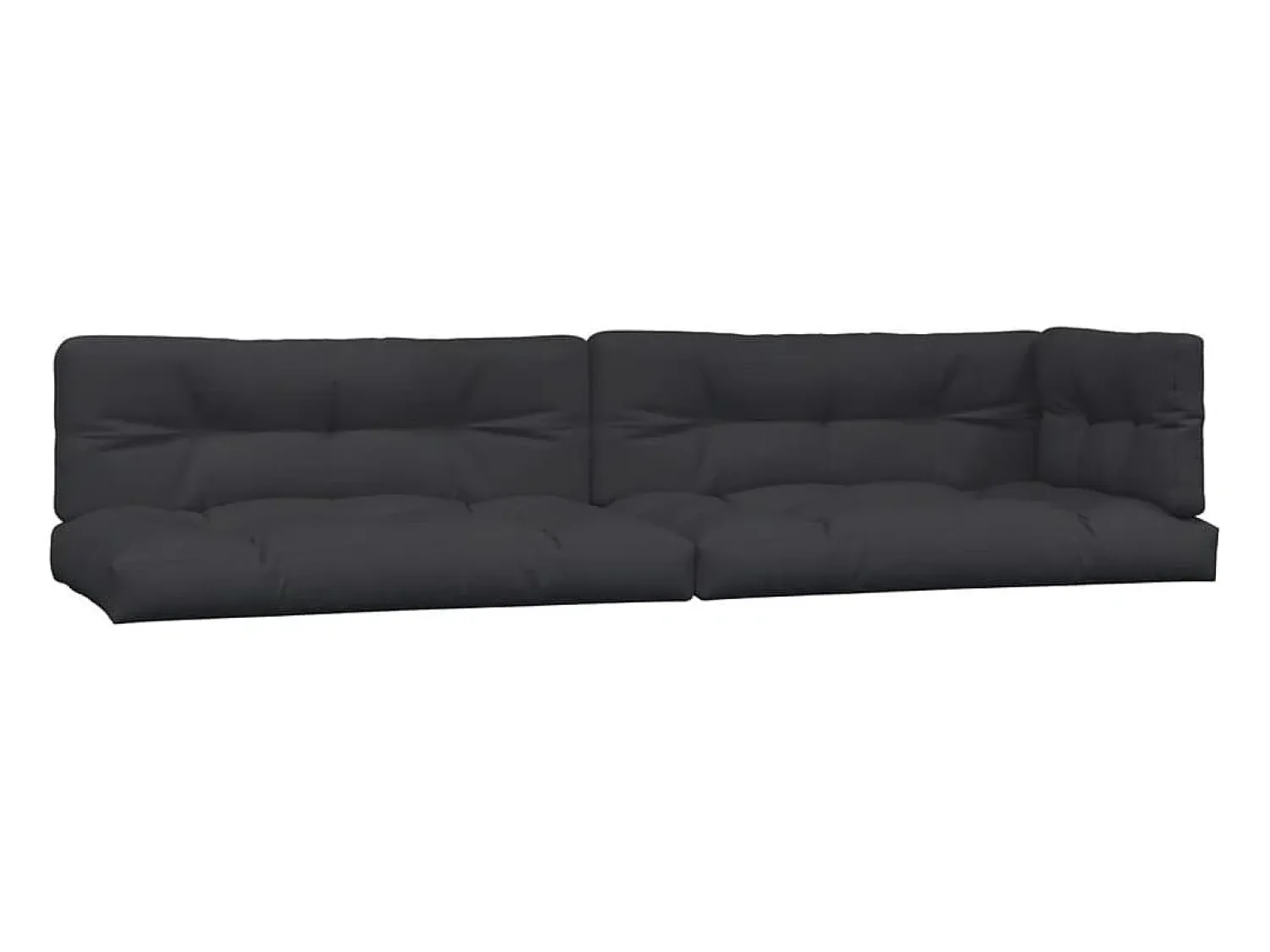 Online Clicnbuy Cojines para sofá de palets 5 unidades tela Negro