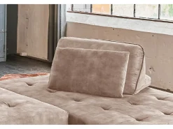 Kawola Ropa De Casa^Cojines respaldo - terciopelo - WIOLO Topo
