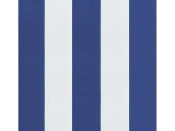 Clicnbuy Ropa De Casa^Cojines silla de respaldo bajo 2 unidades tela a rayas azul y blanco Multicolor