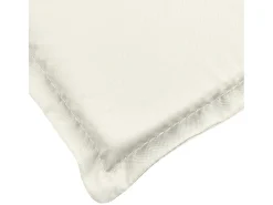 Cojines silla respaldo alto 2 unidades tela crema melange 120x50x4cm