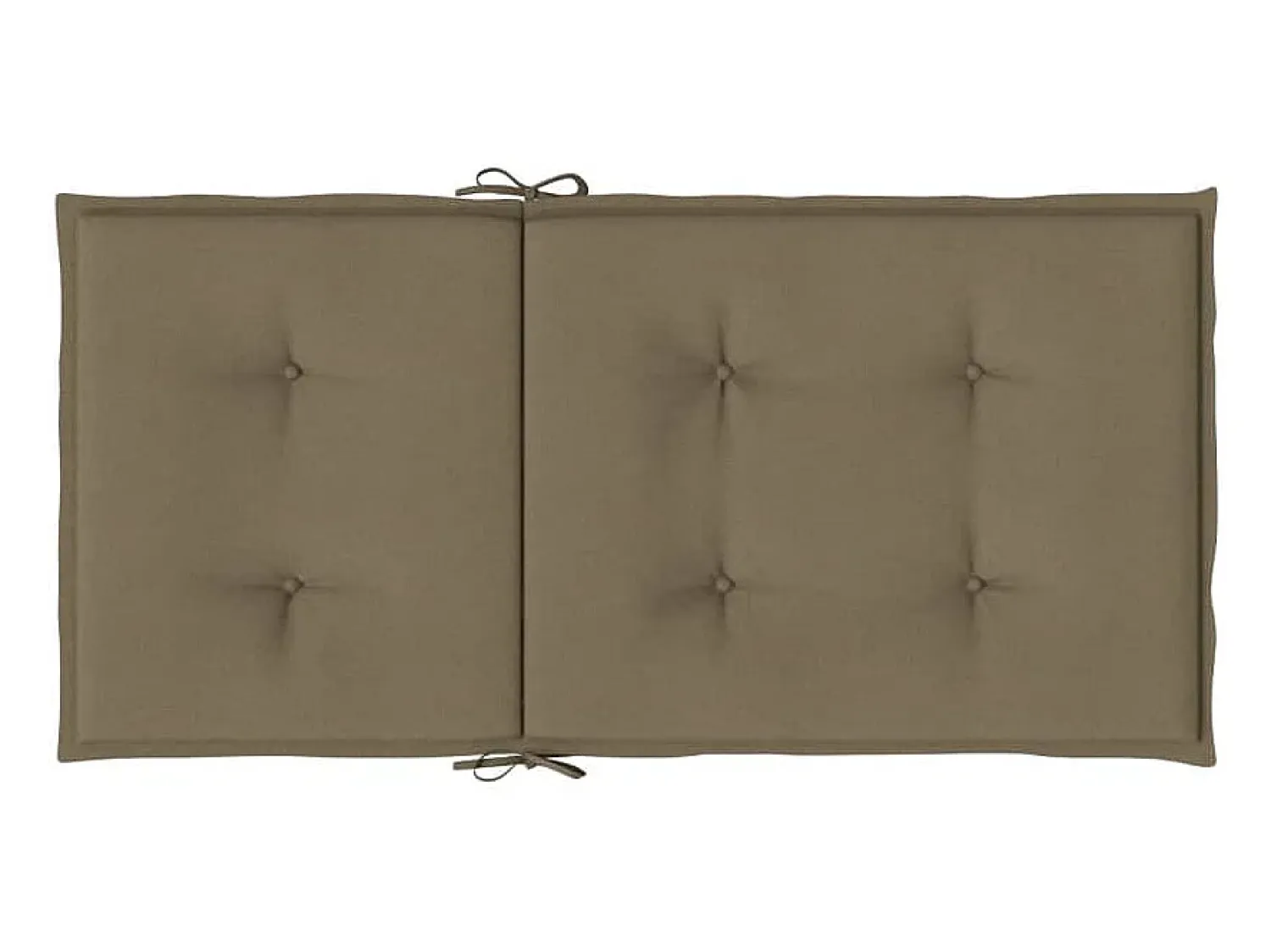 Clearance Clicnbuy Cojines silla respaldo bajo 6 ud tela taupe melange 100x50x4 cm Topo