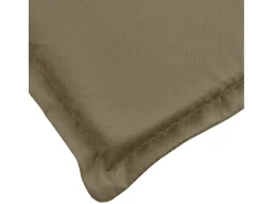 Clearance Clicnbuy Cojines silla respaldo bajo 6 ud tela taupe melange 100x50x4 cm Topo