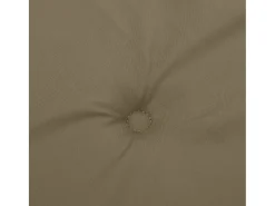 Clearance Clicnbuy Cojines silla respaldo bajo 6 ud tela taupe melange 100x50x4 cm Topo