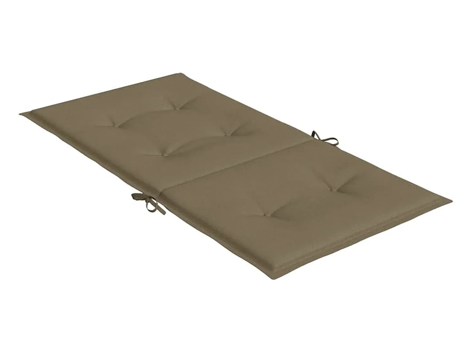 Clearance Clicnbuy Cojines silla respaldo bajo 6 ud tela taupe melange 100x50x4 cm Topo