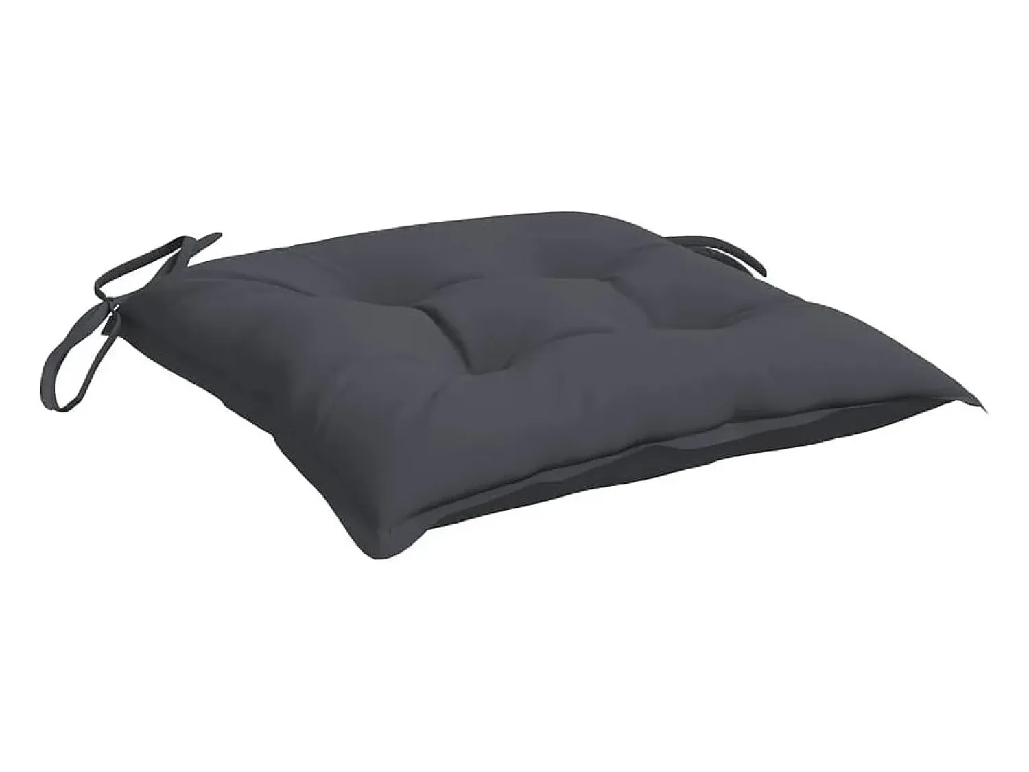 New Clicnbuy Cojines sillas de jardín 6 unidades tela Oxford antracita 50x50x7 cm Gris antracita
