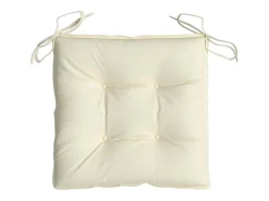 Cojines sillas de jardín 6 unidades tela Oxford crema 40x40x7 cm