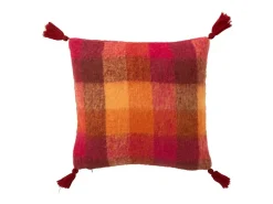 Cojín con borla en textil multicolor 45*45*10 cm