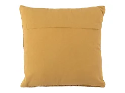 J-Line Ropa De Casa^Cojín cuadrado con estampado étnico de algodón ocre de 50x50cm - Cojín para exteriores Amarillo