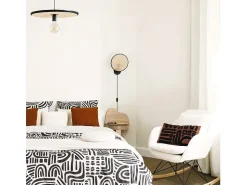 Online Atmosphera Cojín cuadrado con textura de bucle Blanco