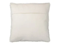 Cojín cuadrado de tela blanca 45 x 45 x 10 cm
