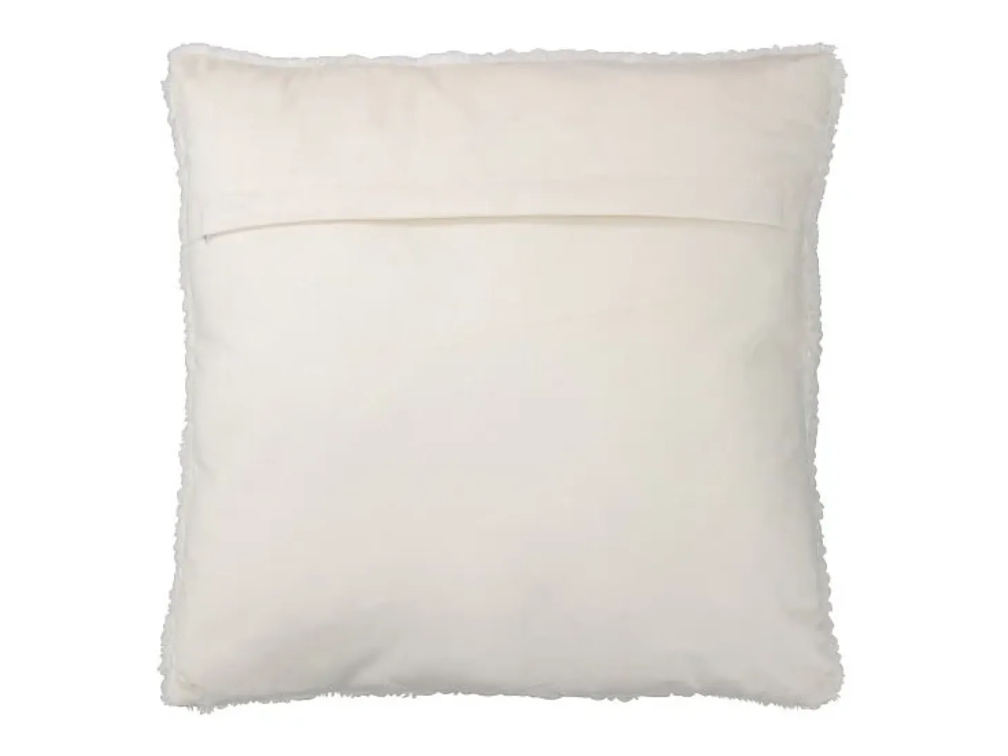 Cojín cuadrado de tela blanca 45 x 45 x 10 cm