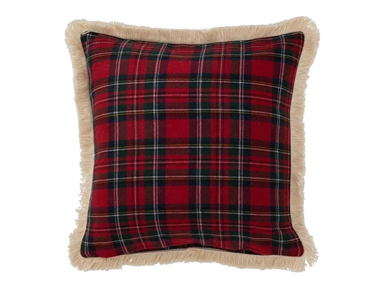 Discount J-Line Cojín cuadrado de tela 45 x 45 x 3,75 cm Multicolor
